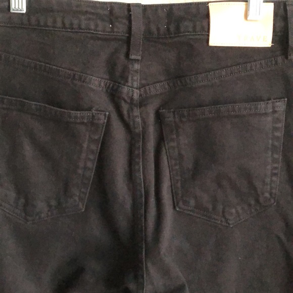 Trave Lawson Slim Full Length Pant Jeans Paint It Black Size 28 - Picture 8 of 15